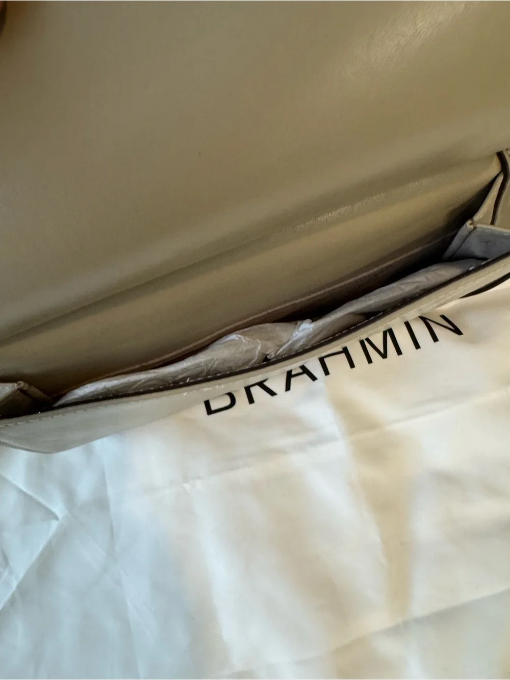 Brahmin structured leather
